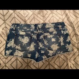 Floral Jean Shorts